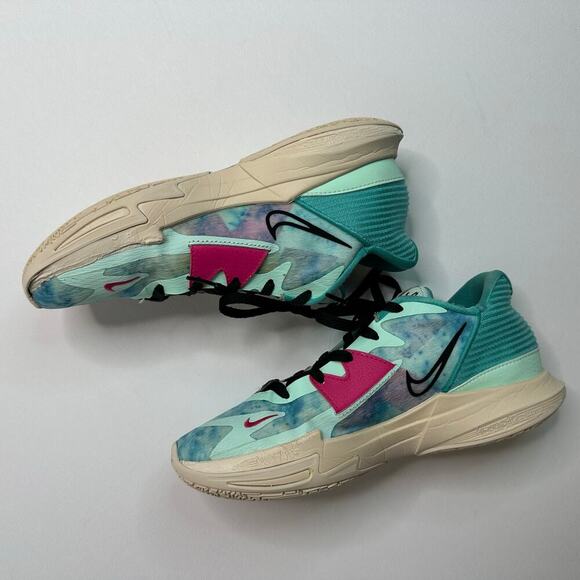 Nike Kyrie 5 Low Community Mens Size 8.5 Blue Basketball Athletic Shoes Sneakers - Picture 5 of 12